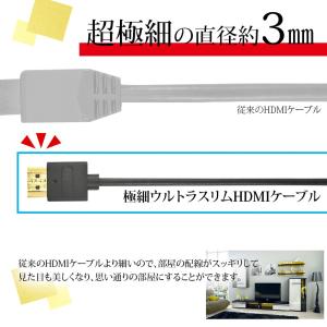 HDMIケーブル スーパーウルトラスリム 0....の詳細画像2