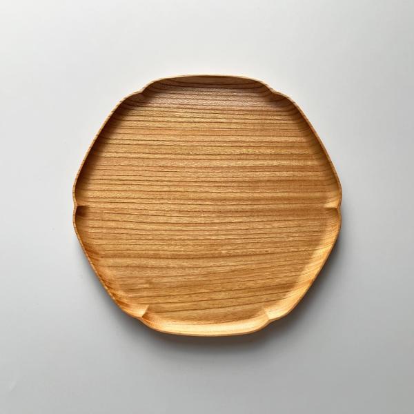 四十沢木材工芸 KITO 雪輪盆 中 ケヤキ