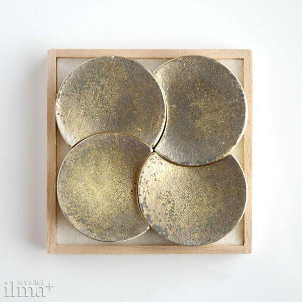 FUTAGAMI 真鍮箸置き 四つ月 （4個入タイプ） 二上 メール便可