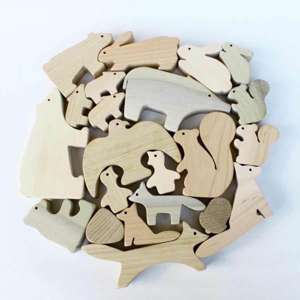 オークヴィレッジ 森のどうぶつみき 積み木 知育玩具 国産 正規品