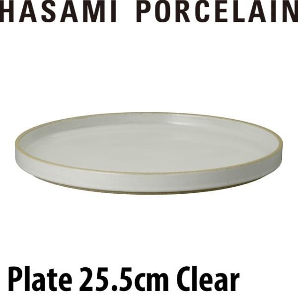 HASAMI PORCELAIN ハサミポーセリン プレート 25.5cm クリアー グロスグレー ...