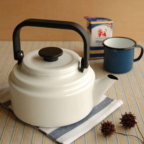 野田琺瑯 アムケトル2.0L ホワイト やかん