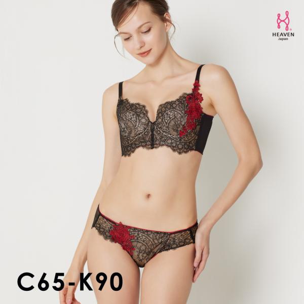 ビスチェリーナ ヘブンジャパン heaven japan ブラジャー 大きいサイズ 脇肉 脇高 下垂...