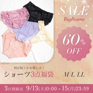 ショーツ福袋 2025 レディース セット heaven japan ヘブンジャパン M L サイズ 3枚 パンツ パンティ レディース インナー 得 下着 お得 セール