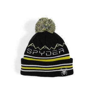 Spyder Kids スパイダー 男の子用 ファッション雑貨 小物 帽子 ビーニー ニット帽 Icebox Hat (Toddler) - Black Citron｜ilovela