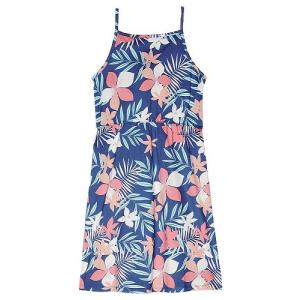 Roxy Kids ロキシー 女の子用 ファッション 子供服 ドレス Follow The River Dress (Little Kids/Big Kids) - Bijou Blue Fleur De Breeze｜ilovela