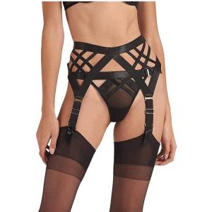 BLUEBELLA レディース 女性用 ファッション 下着 ランジェリー Sawyer Suspender - Black｜ilovela