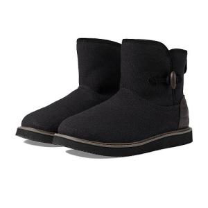 Sanuk サヌーク レディース 女性用 シューズ 靴 ブーツ スタイルブーツ アンクル ショートブーツ Cozy Vibe Surf Check SL - Black｜ilovela