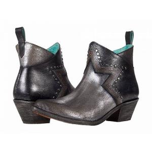 Corral Boots コーラルブーツ レディース 女性用 シューズ 靴 ブーツ アンクル ショートブーツ F1245 - Black/Silver｜ilovela