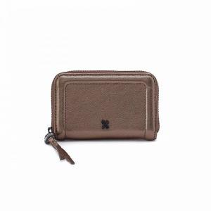 Hobo ホーボー レディース 女性用 ファッション雑貨 小物 財布 小銭入れ カードケース Nila Small Zip Around - Pewter｜ilovela