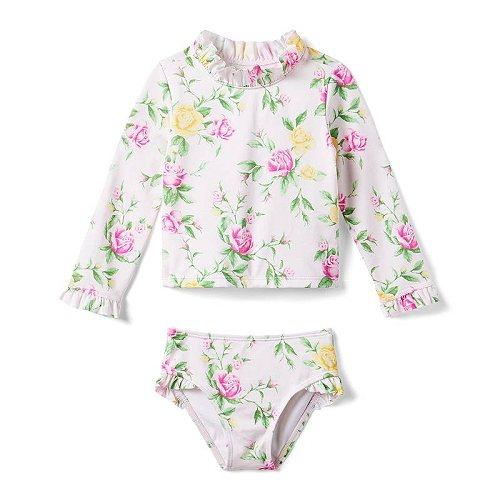 Janie and Jack 女の子用 スポーツ・アウトドア用品 キッズ 子供用水着 Floral ...