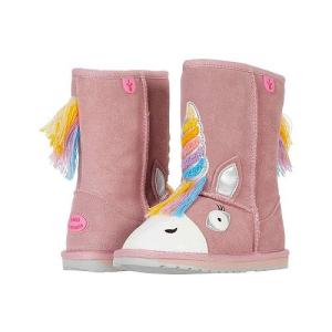EMU Australia Kids エミュー 女の子用 キッズシューズ 子供靴 ブーツ スタイルブーツ Magical Unicorn (Toddler/Little Kid/Big Kid) - Pale Pink｜ilovela