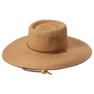 Madewell レディース 女性用 ファッション雑貨 小物 帽子 サンハット Dipped Top Wide Brim Straw Hat - Natural Multi｜ilovela