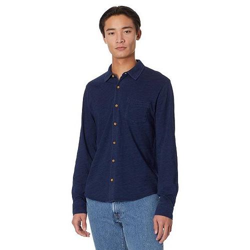 Lucky Brand メンズ ファッション ボタンシャツ Indigo Knit Button-D...