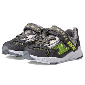 Stride Rite ストライドライト 男の子用 キッズシューズ 子供靴 スニーカー 運動靴 Lighted Cosmic-Adapt (Toddler) - Grey/Neon｜ilovela