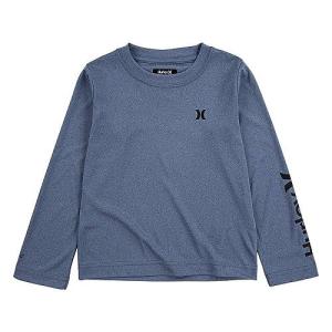 Hurley Kids ハーレー 男の子用 ファッション 子供服 Tシャツ Dri-Fit UPF 50+ One and Only Graphic Long Sleeve T-Shirt (Toddler/Little Kids) - Delft He..｜ilovela