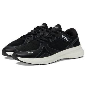 BOSS ボス メンズ 男性用 シューズ 靴 スニーカー 運動靴 Owen Running Style Mix Materal Sneakers - Black Midnight