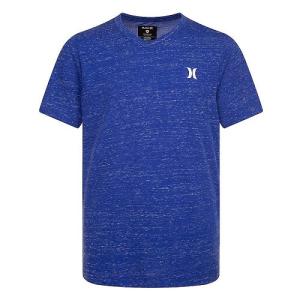 Hurley Kids ハーレー 男の子用 ファッション 子供服 Tシャツ Cloud Slub Staple V-Neck Tee (Big Kids) - Racer Blue 1｜ilovela