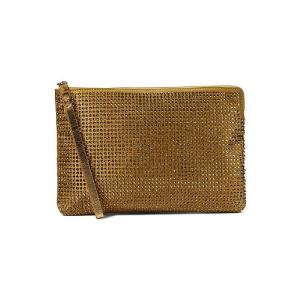 Rebecca Minkoff レベッカミンコフ レディース 女性用 バッグ 鞄 ハンドバッグ クラッチ Crystal Studded Wristlet - Gold｜ilovela