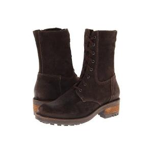 La Canadienne ラカナディアン レディース 女性用 シューズ 靴 ブーツ レースアップ 編み上げ Carolina - Brown Oiled Suede｜ilovela