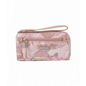 Baggallini バッガリーニ レディース 女性用 バッグ 鞄 ハンドバッグ クラッチ Zip Around Wallet - Pink Butterfly｜ilovela