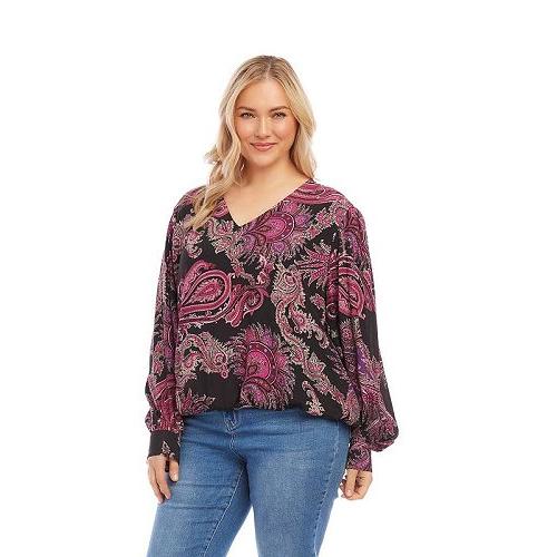 Karen Kane カレンケーン レディース 女性用 ファッション ブラウス Plus Size ...