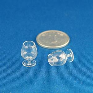 デコ素材 : ミニチュア ガラスウェア 【ウィスキーグラス】