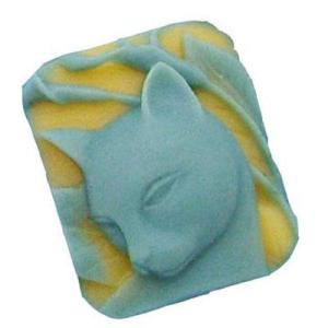 せっけん用モールド（型） シリコンモールド : キャット - シングル