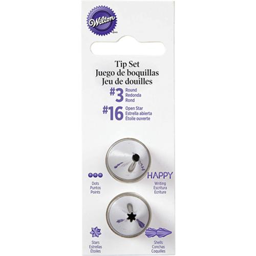 Wilton（ウィルトン）：　Decorating Tip Set #3 ラウンド #16 スター/...