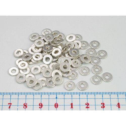 ブリタニアピューター（合金）フラットドーナツ（スペーサー）　/1パック