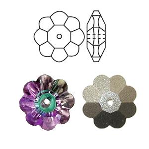 SWAROVSKI（スワロフスキー） #3700 (フラワー) 6mm ヴィトレイル