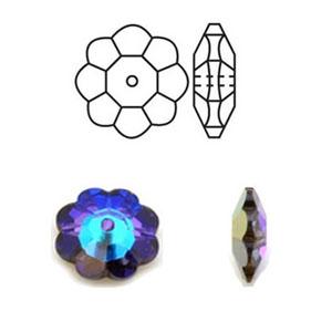 SWAROVSKI（スワロフスキー） #3700 (フラワー) 8mm ヘリオトロープ /6