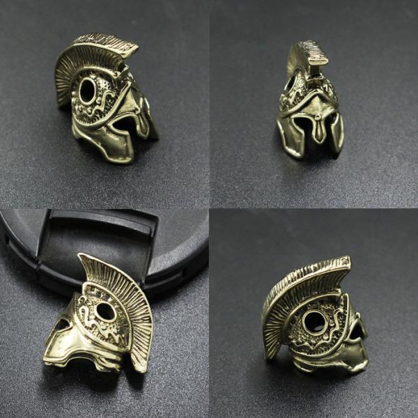 メタル パラコードビーズ アクセサリー ローマ兜/1個