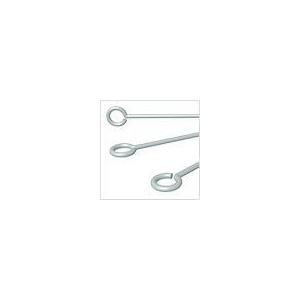 シルバー925、9ピン 0.5mm #19mm Rhodium/10個