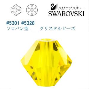 SWAROVSKI（スワロフスキー） #5301 (AB) トパーズ ソロバン型 4mm