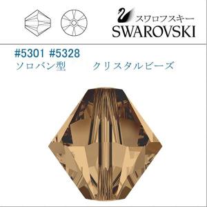SWAROVSKI（スワロフスキー） #5301 ゴールデンシャドー ソロバン型