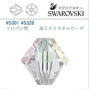 SWAROVSKI（スワロフスキー） #5301 (AB) トパーズ ソロバン型 4mm