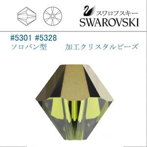 SWAROVSKI（スワロフスキー） #6012、15.4x14mm、オリーブ/1個 : アイ
