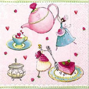 デコパージュ用ペーパーナプキン NACLN0866 Little tea party (2 sheet)