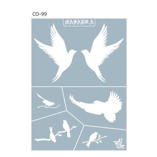 ファブリック ステンシルシート 阿部雅子 【Miyabi CO-99】