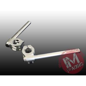 カワサキ（Kawasaki） 41パイ 41mm セパハン 銀 角度調節式HIGH