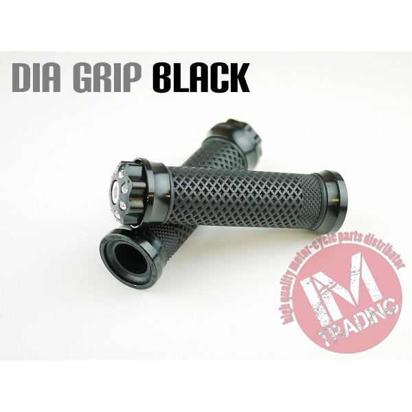 ダイヤ バイク カスタムグリップ ブラック ストーン埋め込み KSR110Dトラッカー ニンジャ25...