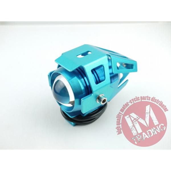 LEDプロジェクターフォグ スポットライト CREE U5 ブルー GN125 RMX250S DR...