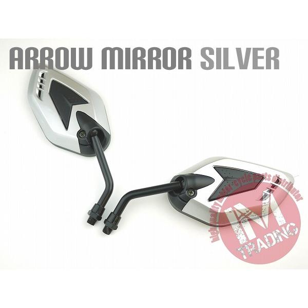 アローミラーショートステー バイク用 シルバー M10ボルト FTR ディオ CRF250L グロム...