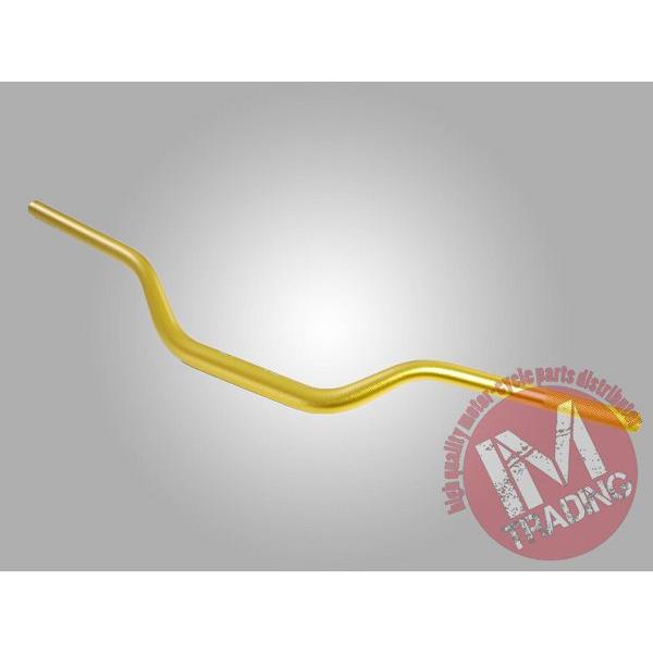 アルミ製テーパーハンドルHIGH ゴールド 28.6mm バイク用 KSR1 KSR2 KSR110...