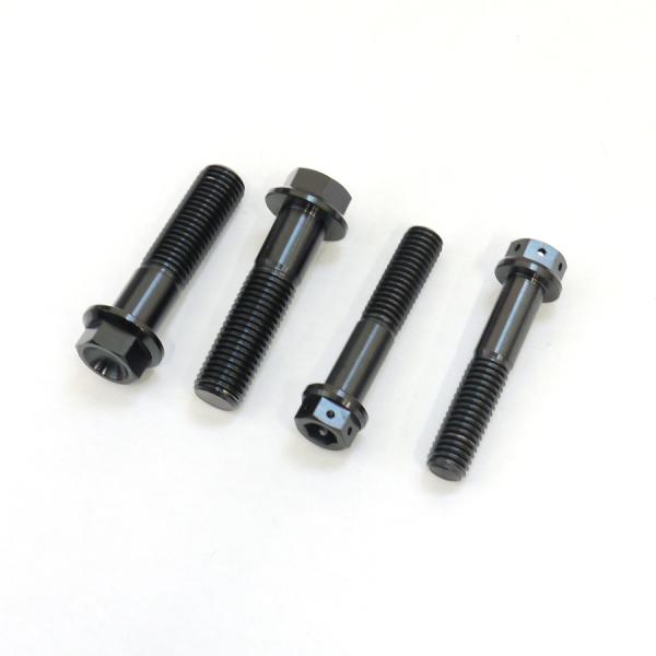 RVF400用64チタン製フォーククランプボルトセット 上下ステムボルト ブラック