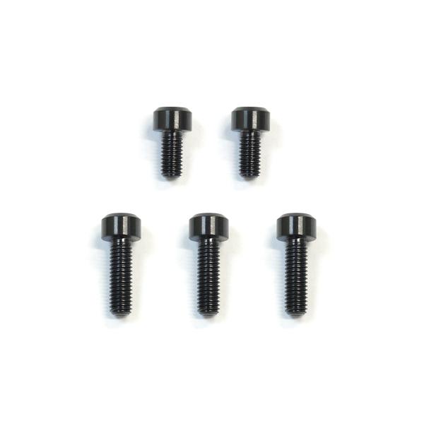 カワサキ5穴用64チタン製タンクキャップボルト ブラック ニンジャ400 ZX-6R Z750 Z1...