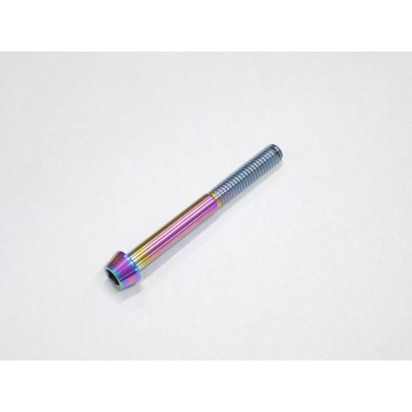 64チタンボルト テーパーキャップ M6×55mm P1.0 1本 焼き色あり ゆうパケット対応 T...