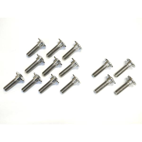 ZRX1200 DAEG専用 64チタン合金製 前後ブレーキディスクボルトセット ナチュラルカラー ...