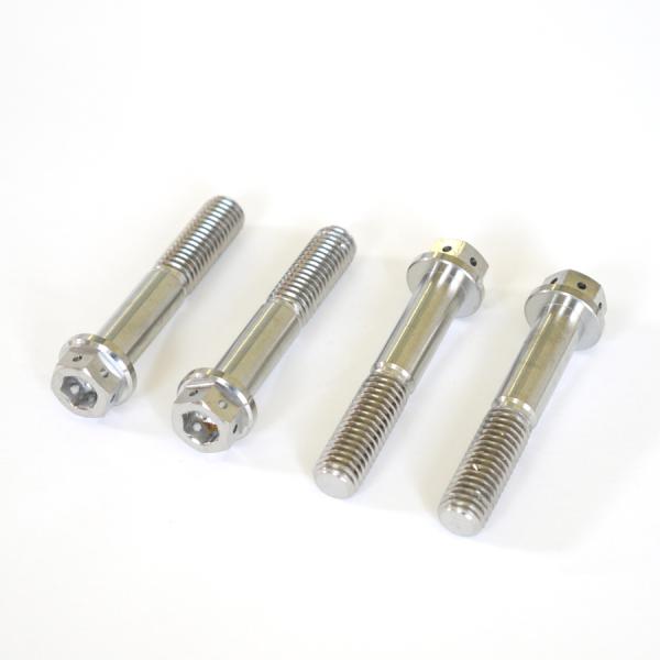 CRF250L/RALLY用64チタン製トップブリッジクランプボルトセット ステムボルト ナチュラル
